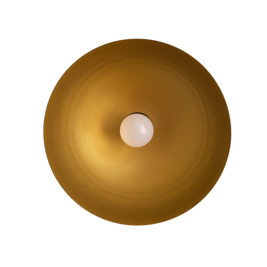 Κρεμαστό φωτιστικό VESPER με καλώδιο 1xE27/15W/230 Ø 30 cm μαύρο/χρυσό