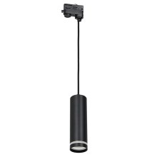 Κρεμαστό φωτιστικό για σύστημα 3-φασικής ράγας PIPE 1xGU10/25W/230V μαύρο