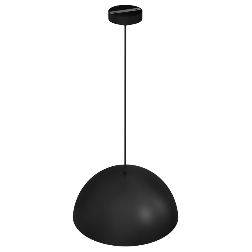 Κρεμαστό φωτιστικό κλασσικό μονόφωτο BETA 1xE27/60W/230V διάμετρος 35 cm μαύρο