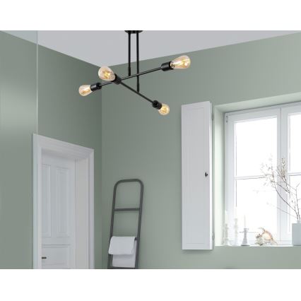 Κρεμαστό φωτιστικό ΛΟΥΛΟΥΔΙΑ 4xE27/40W/230V