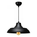 Κρεμαστό φωτιστικό με καλώδιο AYD 1xE27/40W/230V μαύρο