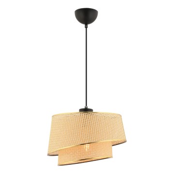 Κρεμαστό φωτιστικό με καλώδιο BARETTE 1xE27/60W/230V καφέ/χρυσό