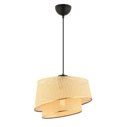 Κρεμαστό φωτιστικό με καλώδιο BARETTE 1xE27/60W/230V καφέ/χρυσό