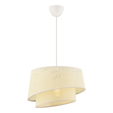 Κρεμαστό φωτιστικό με καλώδιο BARETTE 1xE27/60W/230V κρεμ