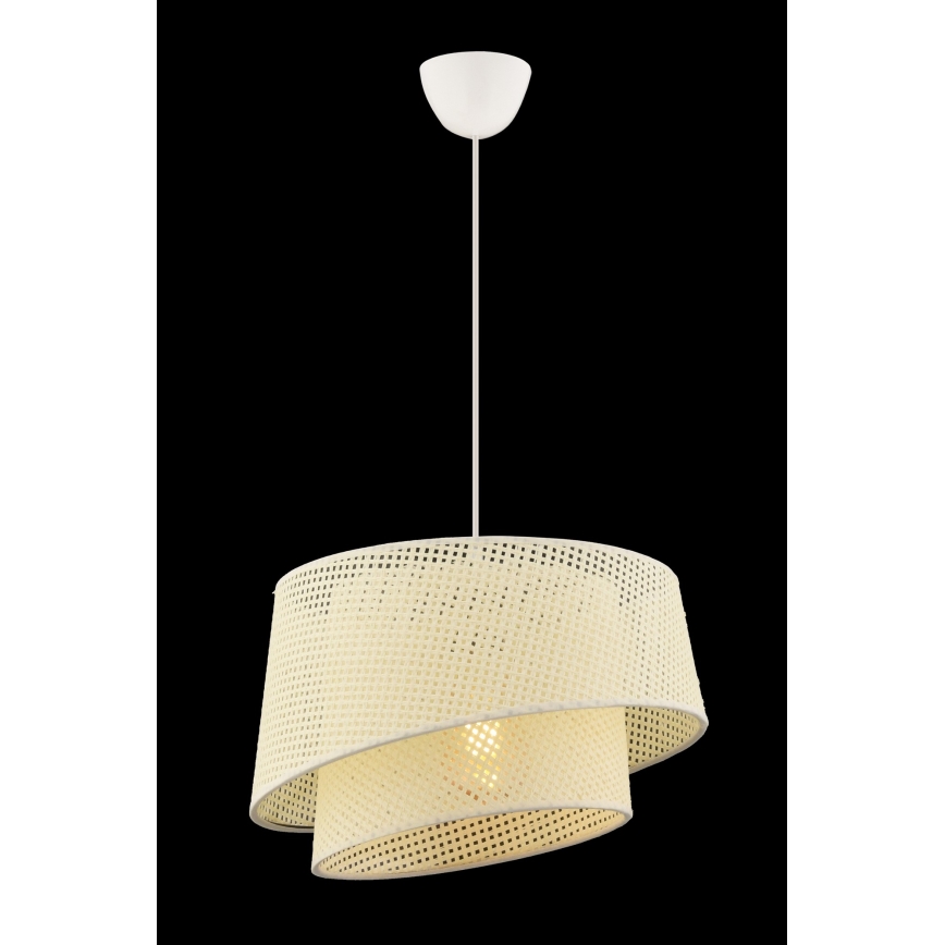 Κρεμαστό φωτιστικό με καλώδιο BARETTE 1xE27/60W/230V κρεμ