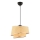 Κρεμαστό φωτιστικό με καλώδιο BARETTE 1xE27/60W/230V μπεζ/γυαλισμένο χρώμιο