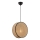 Κρεμαστό φωτιστικό με καλώδιο BIG DRUM 1xE27/60W/230V καφέ/μαύρο