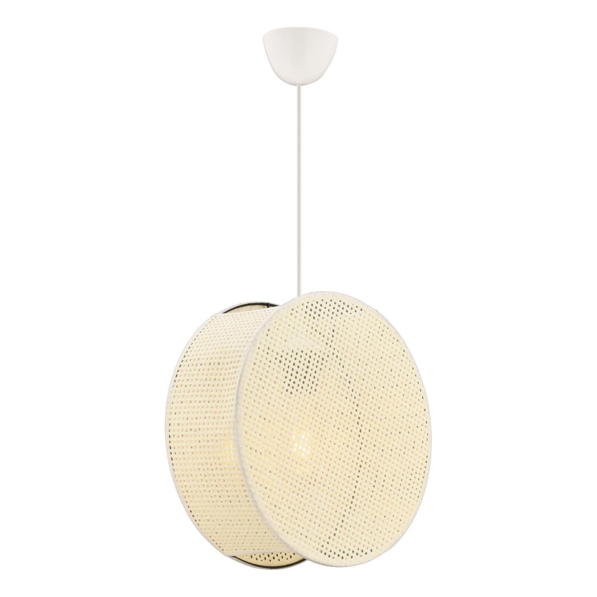 Κρεμαστό φωτιστικό με καλώδιο BIG DRUM 1xE27/60W/230V σε απόχρωση εκρού