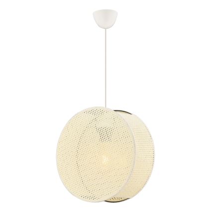 Κρεμαστό φωτιστικό με καλώδιο BIG DRUM 1xE27/60W/230V σε απόχρωση εκρού