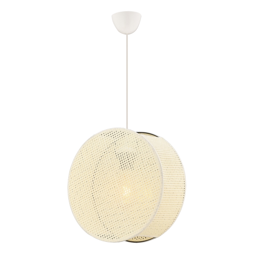 Κρεμαστό φωτιστικό με καλώδιο BIG DRUM 1xE27/60W/230V σε απόχρωση εκρού