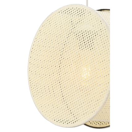 Κρεμαστό φωτιστικό με καλώδιο BIG DRUM 1xE27/60W/230V σε απόχρωση εκρού