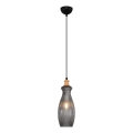 Κρεμαστό φωτιστικό με καλώδιο BOTTLE 1xE14/4W/230V σε καπνιστή απόχρωση