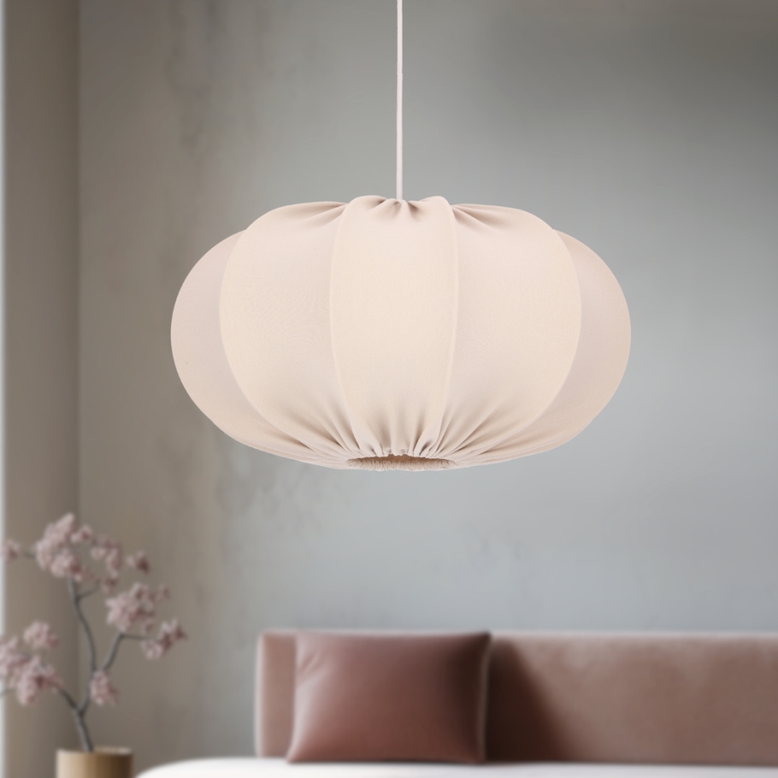Κρεμαστό φωτιστικό με καλώδιο CAFEE 1xE27/40W/230V Ø 52 cm μπεζ