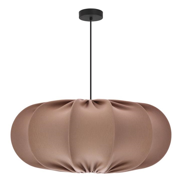 Κρεμαστό φωτιστικό με καλώδιο CAFEE 1xE27/40W/230V διάμ. 52 cm καφέ