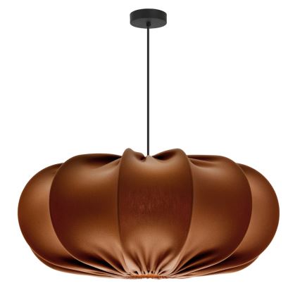 Κρεμαστό φωτιστικό με καλώδιο CAFEE 1xE27/40W/230V διάμ. 52 cm καφέ