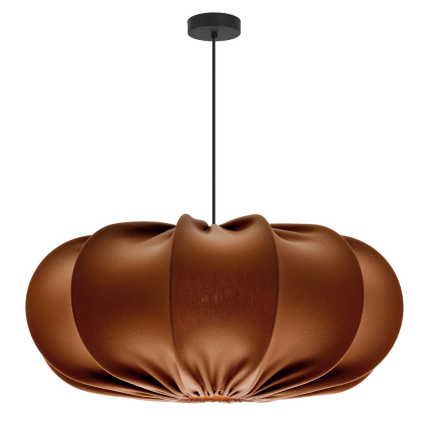 Κρεμαστό φωτιστικό με καλώδιο CAFEE 1xE27/40W/230V διάμ. 52 cm καφέ