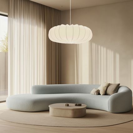 Κρεμαστό φωτιστικό με καλώδιο CAFEE 1xE27/40W/230V, διάμ. 66 εκ., λευκό