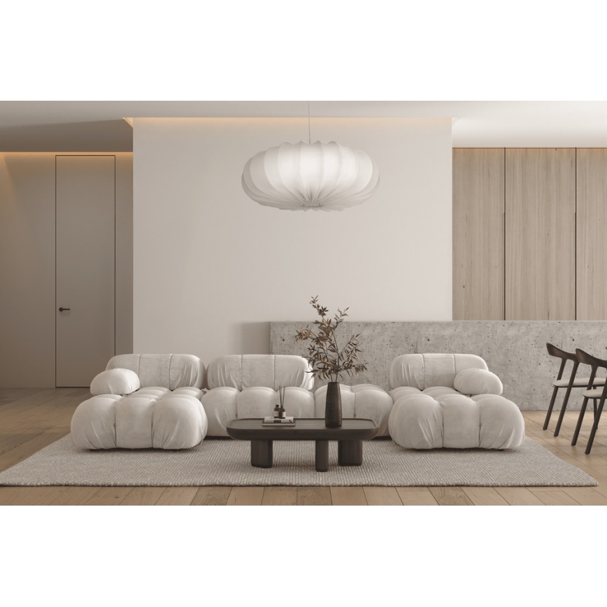 Κρεμαστό φωτιστικό με καλώδιο CAFEE 1xE27/40W/230V, διάμ. 66 εκ., λευκό