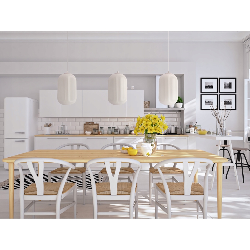 Κρεμαστό φωτιστικό με καλώδιο CRESTO 1xE27/40W/230V λευκό