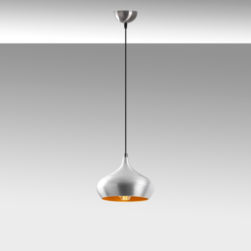 Κρεμαστό φωτιστικό με καλώδιο DODO 1xE27/40W/230V ματ χρώμιο