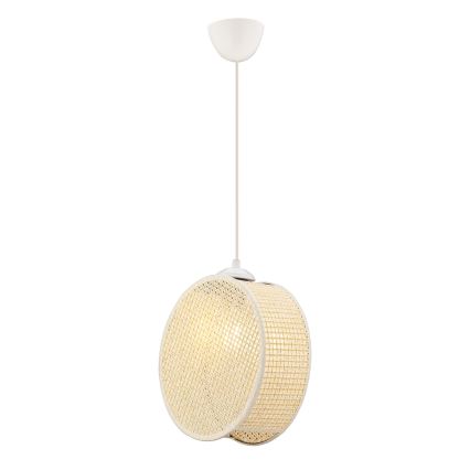 Κρεμαστό φωτιστικό με καλώδιο DRUM 1xE27/60W/230V εκρού