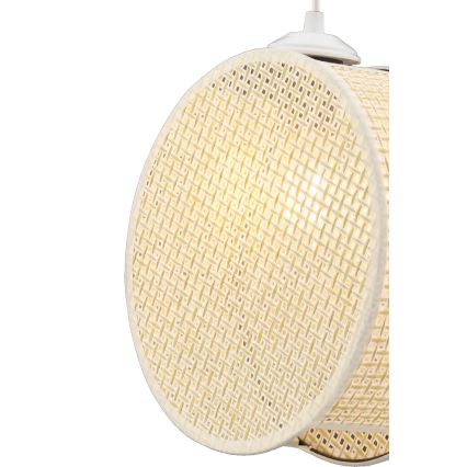 Κρεμαστό φωτιστικό με καλώδιο DRUM 1xE27/60W/230V εκρού