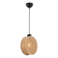 Κρεμαστό φωτιστικό με καλώδιο DRUM 1xE27/60W/230V καφέ