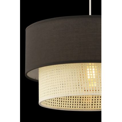Κρεμαστό φωτιστικό με καλώδιο ECHO 1xE27/60W/230V καφέ/κρεμ