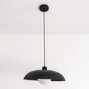 Κρεμαστό φωτιστικό με καλώδιο ECLIPSE 1xE27/15W/230V μαύρο