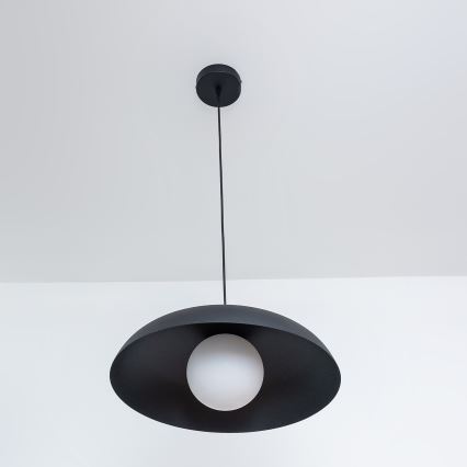 Κρεμαστό φωτιστικό με καλώδιο ECLIPSE 1xE27/15W/230V μαύρο