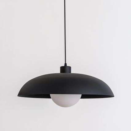 Κρεμαστό φωτιστικό με καλώδιο ECLIPSE 1xE27/15W/230V μαύρο