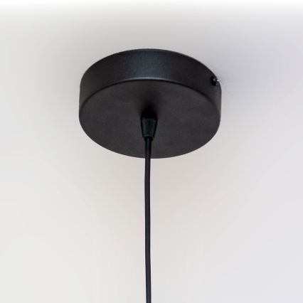 Κρεμαστό φωτιστικό με καλώδιο ECLIPSE 1xE27/15W/230V μαύρο/χρυσό
