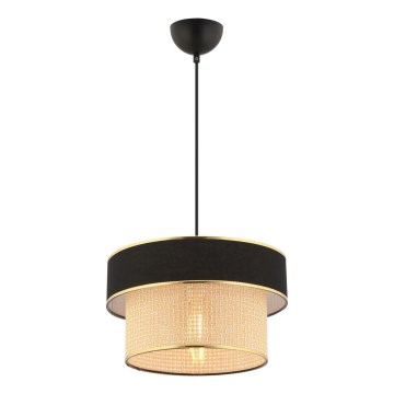 Κρεμαστό φωτιστικό με καλώδιο ERO 1xE27/60W/230V, μαύρο/μπεζ