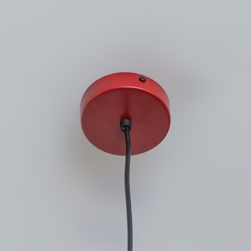 Κρεμαστό φωτιστικό με καλώδιο ETNA II, 1xE27/15W/230V, Ø 25 cm, κόκκινο