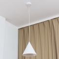 Κρεμαστό φωτιστικό με καλώδιο ETNA II, 1xE27/15W/230V, Ø 25 εκ., λευκό
