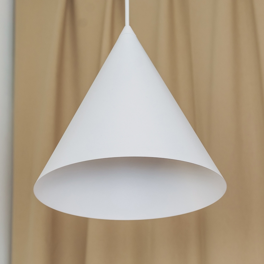 Κρεμαστό φωτιστικό με καλώδιο ETNA II, 1xE27/15W/230V, Ø 25 εκ., λευκό