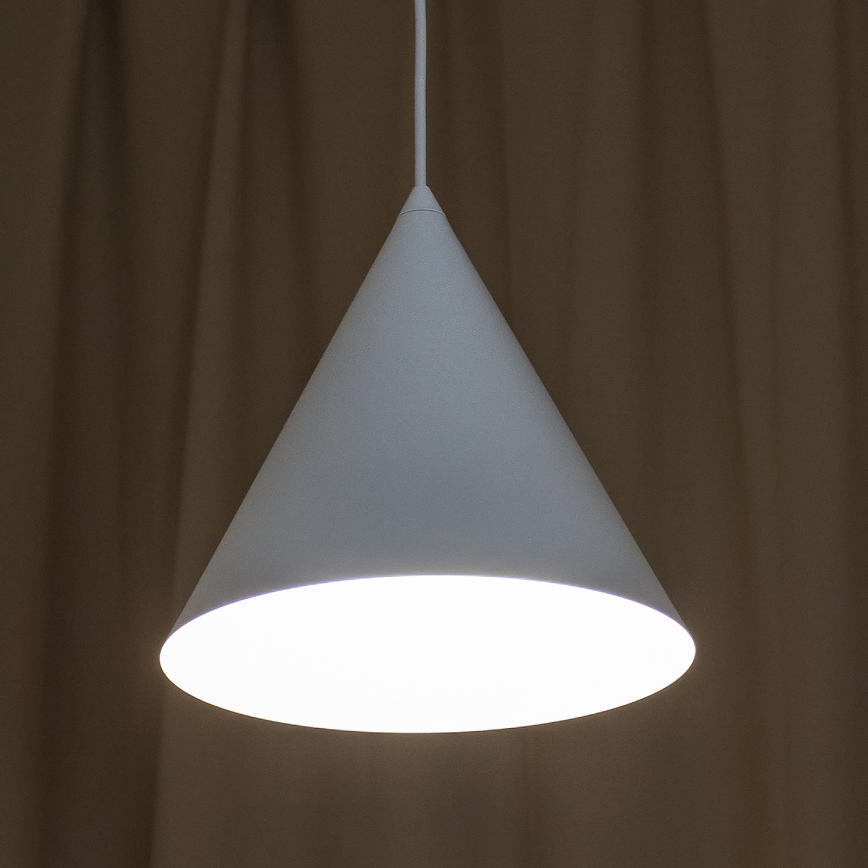Κρεμαστό φωτιστικό με καλώδιο ETNA II, 1xE27/15W/230V, Ø 25 εκ., λευκό