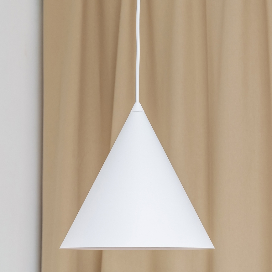 Κρεμαστό φωτιστικό με καλώδιο ETNA II, 1xE27/15W/230V, Ø 25 εκ., λευκό