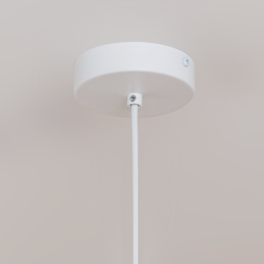 Κρεμαστό φωτιστικό με καλώδιο ETNA II, 1xE27/15W/230V, Ø 25 εκ., λευκό