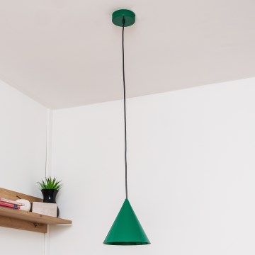 Κρεμαστό φωτιστικό με καλώδιο ETNA II 1xE27/15W/230V, διάμ. 18,5 cm, πράσινο