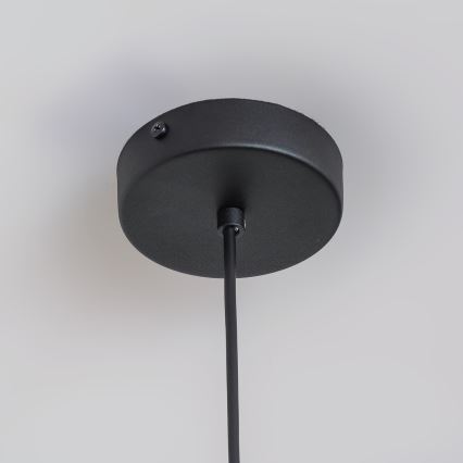 Κρεμαστό φωτιστικό με καλώδιο ETNA II 1xE27/15W/230V, διάμ. 25 cm, μαύρο