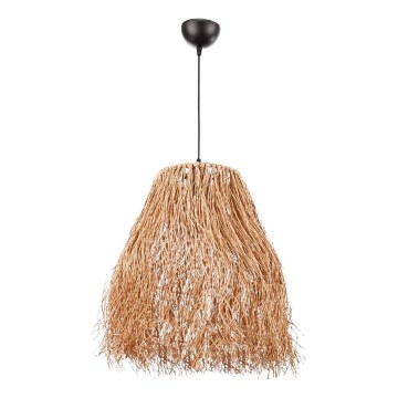 Κρεμαστό φωτιστικό με καλώδιο FRINGE 1xE27/40W/230V ραφία