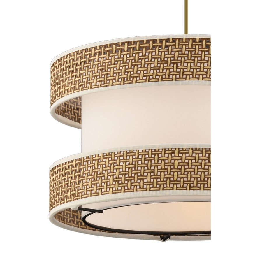 Κρεμαστό φωτιστικό με καλώδιο HALO 1xE27/60W/230V κρεμ/μπεζ