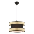Κρεμαστό φωτιστικό με καλώδιο HALO 1xE27/60W/230V μαύρο/μπεζ