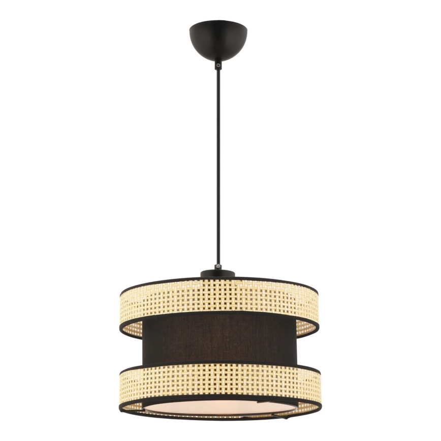 Κρεμαστό φωτιστικό με καλώδιο HALO 1xE27/60W/230V μαύρο/μπεζ