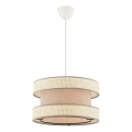 Κρεμαστό φωτιστικό με καλώδιο HALO 1xE27/60W/230V μπεζ/κρεμ