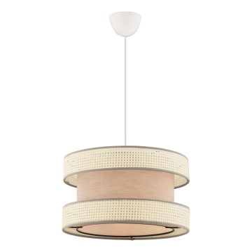 Κρεμαστό φωτιστικό με καλώδιο HALO 1xE27/60W/230V μπεζ/κρεμ