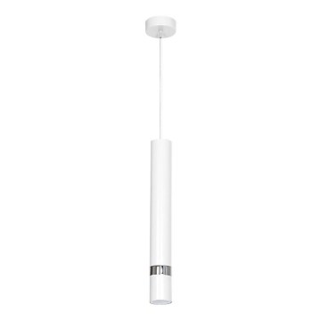 Κρεμαστό φωτιστικό με καλώδιο JOKER 1xGU10/25W/230V λευκό/γυαλιστερό χρώμιο