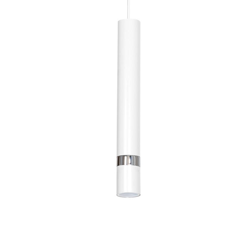 Κρεμαστό φωτιστικό με καλώδιο JOKER 1xGU10/25W/230V λευκό/γυαλιστερό χρώμιο