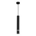 Κρεμαστό φωτιστικό με καλώδιο JOKER 1xGU10/25W/230V μαύρο/γυαλιστερό χρώμιο